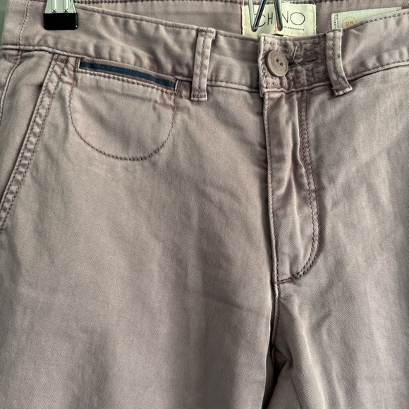 Chino by Anthropologie Lavender Embroidered Chino Pants, Size 25 - Picture 6 of 9